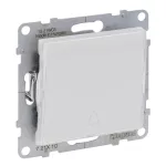 Legrand Suno egypólusú nyomó jelzőfénnyel, címketartóval, fehér (N101), Legrand 721110