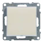 Legrand Suno egypólusú nyomó jelzőfénnyel, címketartóval, fehér (N101), Legrand 721110