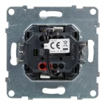 Legrand Suno egypólusú nyomó jelzőfénnyel, címketartóval, fehér (N101), Legrand 721110
