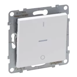   Legrand Suno kétpólusú kapcsoló ellenőrzőfénnyel 10AX, fehér (102), Legrand 721112