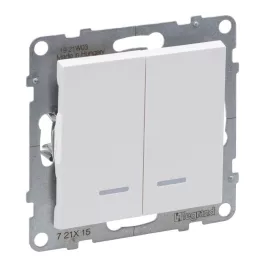   Legrand Suno csillárkapcsoló jelzőfénnyel 10AX, fehér (105), Legrand 721115