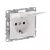 Legrand Suno 2P+F csatlakozóaljzat (rugós), biztonsági zsaluval, csapófedéllel IP21, fehér, Legrand 721127