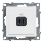 Legrand Suno 2xUSB-C csatlakozóaljzat, 3 A - 15 W, fehér, Legrand 721131