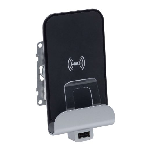 Legrand Suno vezeték nélküli töltőállomás USB-A töltőaljzattal, fehér, Legrand 721134