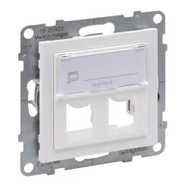   Legrand Suno kettős Systimax csatlakozóaljzat, fehér, Legrand 721146