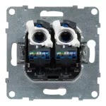 Legrand Suno 2xRJ45 Cat.6 UTP csatlakozóaljzat, fehér, Legrand 721153