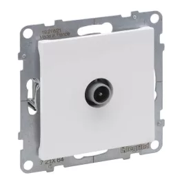   Legrand Suno TV csatlakozóaljzat csillagpontos (apa), végzáró, fehér, Legrand 721164