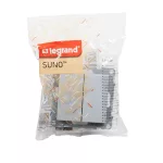 Legrand Suno kettős váltókapcsoló 10AX, alumínium (106+6), Legrand 721308