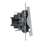 Legrand Suno egypólusú nyomó csengőjellel, alumínium (N101), Legrand 721313