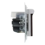 Legrand Suno 2P+F csatlakozóaljzat (rugós), biztonsági zsaluval, IP44, alumínium, Legrand 721323