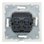 Legrand Suno 2P+F csatlakozóaljzat (rugós), biztonsági zsaluval, IP44, alumínium, Legrand 721323