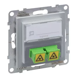   Legrand Suno SC/APC optikai csatlakozóaljzat, alumínium, Legrand 721347