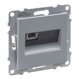   Legrand Suno RJ11 csatlakozóaljzat, alumínium, Legrand 721361