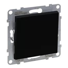   Legrand Suno egypólusú nyomó 6A, fekete (N101), Legrand 721409