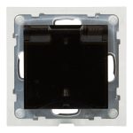 Legrand Suno 2P+F csatlakozóaljzat (rugós), biztonsági zsaluval, IP44, fekete, Legrand 721423