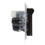 Legrand Suno 2P+F csatlakozóaljzat (rugós), biztonsági zsaluval, IP44, fekete, Legrand 721423