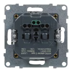 Legrand Suno 2P+F + USB-C csatlakozóaljzat (rugós), biztonsági zsaluval, fekete, Legrand 721429