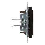 Legrand Suno vakfedél Program Mosaic adapterrel, fekete, Legrand 721443