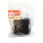 Legrand Suno vakfedél Program Mosaic adapterrel, fekete, Legrand 721443