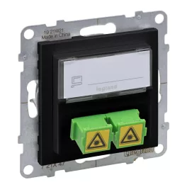   Legrand Suno SC/APC optikai csatlakozóaljzat, fekete, Legrand 721447