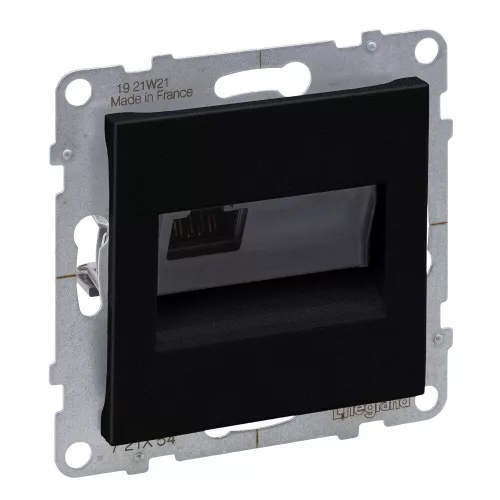 Legrand Suno RJ45 Cat.6A UTP csatlakozóaljzat, fekete, Legrand 721454