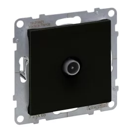   Legrand Suno TV csatlakozóaljzat, átmenő (apa, 14 dB), fekete, Legrand 721465