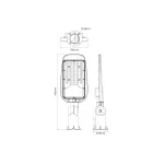 LEDline LITE Road luminaire STREETLITE 50W 4000K 5000lm grey LL-201064 SpectrumLED