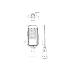 LEDline LITE Road luminaire STREETLITE 100W 4000K 10000lm grey LL-201071 LED line