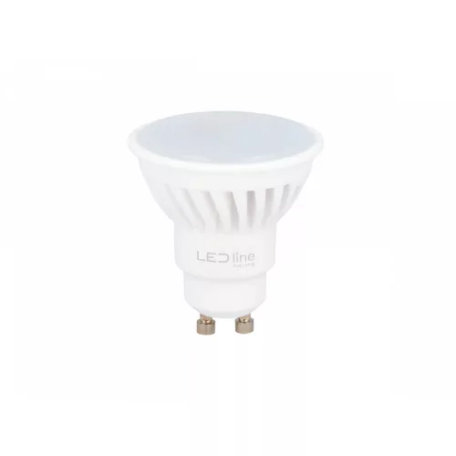 GU10 LED-fényforrás, 5 W, Hideg fehér, 5 év garancia CW 6500K 700lm, LL-201477 LED line