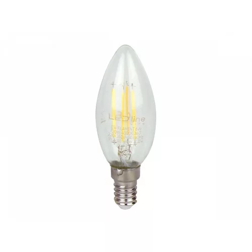 E14 LED-fényforrás, 6 W, filament, Természetes fehér NW 4000K 720lm, LL-202214 LED line