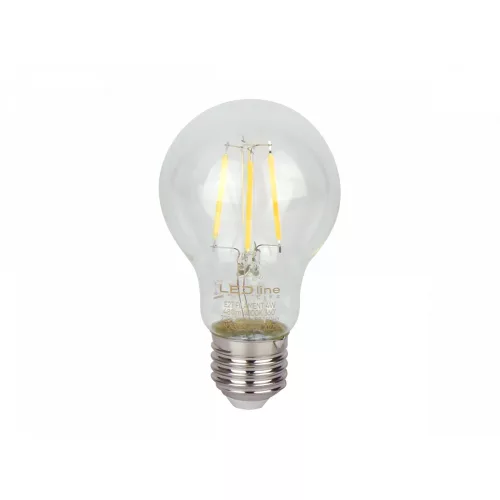 E27 LED-fényforrás, 4 W, filament, Természetes fehér NW 4000K 480lm, LL-202252 LED line