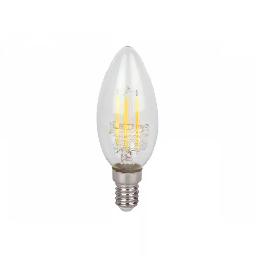 E14 LED-fényforrás, 5 W, filament, Meleg fehér WW 2700K 600lm, LL-202306 LED line