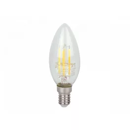   E14 LED-fényforrás, 5 W, filament, szabályozható, Természetes fehér NW 4000K 600lm, LL-202313 SpectrumLED