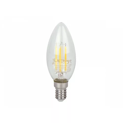 E14 LED-fényforrás, 5 W, filament, szabályozható, Természetes fehér NW 4000K 600lm, LL-202313 SpectrumLED