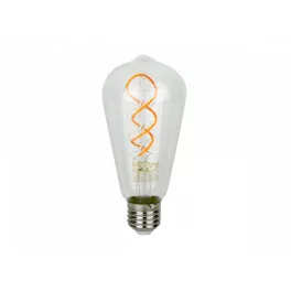   E27 LED-fényforrás, 4 W, filament, szabályozható, Meleg fehér, 5 év garancia WW 1800K 230lm, LL-202399 LED line