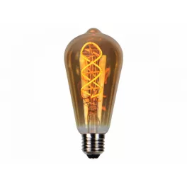   E27 LED-fényforrás, 4 W, filament, szabályozható, Meleg fehér, 5 év garancia WW K lm, LL-202405 SpectrumLED