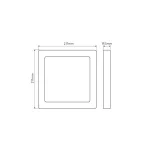 LEDline LITE Downlight EASY FIX PRO 18W 1800lm CCT 3000-5000K square LL-202863 LED line