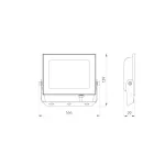 LUMINO LED-reflektor, 120°, IP65, 30 W, Természetes fehér, fekete LL-203303 SpectrumLED