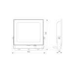 LUMINO LED-reflektor, 120°, IP65, 50 W, Természetes fehér, fekete LL-203310 SpectrumLED