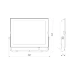 LUMINO LED-reflektor, 120°, IP65, 150 W, Természetes fehér, fekete LL-203334 LED line