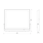 LUMINO LED-reflektor, 120°, IP65, 200 W, Természetes fehér, fekete LL-203341 SpectrumLED