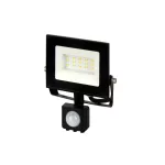 LUMINO mozgásérzékelős LED-reflektor, 120°, IP44, 10 W, Természetes fehér, fekete LL-203358 SpectrumLED