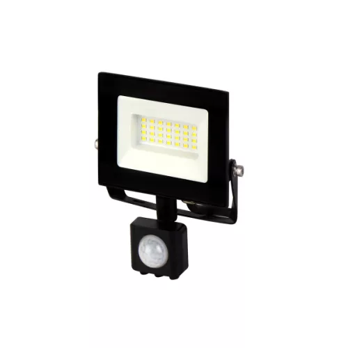 LUMINO mozgásérzékelős LED-reflektor, 120°, IP44, 20 W, Természetes fehér, fekete LL-203365 LED line