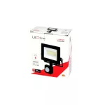 LUMINO mozgásérzékelős LED-reflektor, 120°, IP44, 20 W, Természetes fehér, fekete LL-203365 LED line