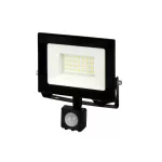 LUMINO mozgásérzékelős LED-reflektor, 120°, IP44, 30 W, Természetes fehér, fekete LL-203372 LED line