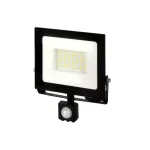 LUMINO mozgásérzékelős LED-reflektor, 120°, IP44, 50 W, Természetes fehér, fekete LL-203389 LED line