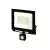 LUMINO mozgásérzékelős LED-reflektor, 120°, IP44, 50 W, Természetes fehér, fekete LL-203389 LED line