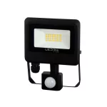 PHOTON mozgásérzékelős LED-reflektor, 120°, IP65, 20 W, Természetes fehér, fekete LL-203488 LED line