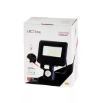 PHOTON mozgásérzékelős LED-reflektor, 120°, IP65, 20 W, Természetes fehér, fekete LL-203488 LED line
