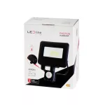 PHOTON mozgásérzékelős LED-reflektor, 120°, IP65, 20 W, Természetes fehér, fekete LL-203488 LED line